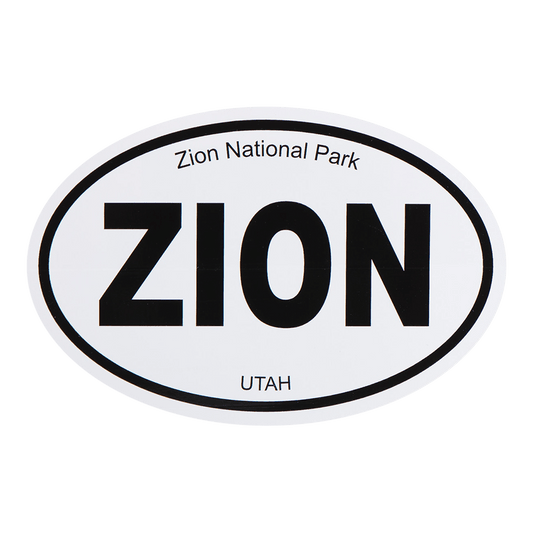 Sticker - Oval B&W - Zion Impact
